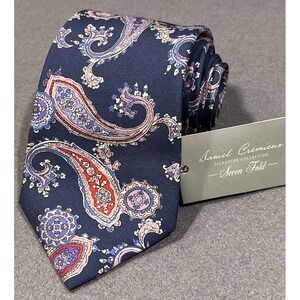 Daniel Cremieux Neck Tie Seven Fold Signature Collection 100% Silk Made In Italy